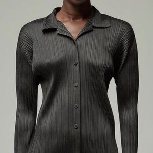Issey Miyake Pleats Please Button-Down Shirt